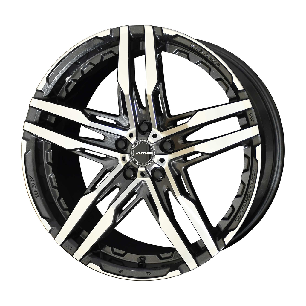 クロスシャレンホイール① 共豊 訳あり AME アルミホイール シャレン XF-55 モノブロック 18